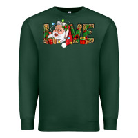 Sports Green Love And Santa With Gift Boxes Premium Sweatshirt - BundleAndBundleShop