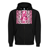 Black breast cancer with boxing gloves Zipper Hoodie - MaliasSmallBusiness