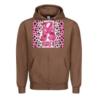 Chestnut breast cancer with boxing gloves Zipper Hoodie - MaliasSmallBusiness