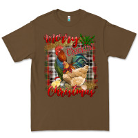 Cacao Merry Cluckin' Christmas Premium Tee - RanaPortraitStore