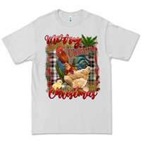 Dove Grey Merry Cluckin' Christmas Premium Tee - RanaPortraitStore
