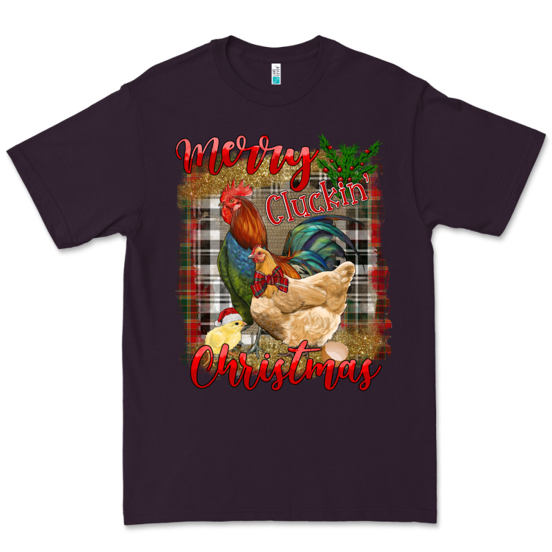 Merry Cluckin' Christmas Premium Tee by RanaPortraitStore | Teevron