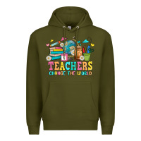 Army Green custom teacher Premium Hoodie - JahusDesignShop