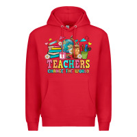 Red custom teacher Premium Hoodie - JahusDesignShop