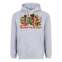 Heather Grey jesus the reason for the season Heavyweight Hoodie - MaliasSmallBusiness