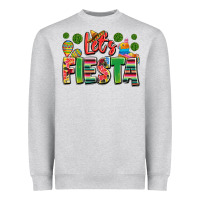 Heather Grey let's fiesta Heavyweight Sweatshirt - JahusDesignShop