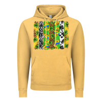 Vintage Mustard St. Patrick's Day brushstrokes Vintage Hoodie - Neo Western