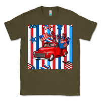 Army Green 4th of july seamless pattern truck Classic Tee - BundleAndBundleShop