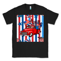 Black 4th of july seamless pattern truck Classic Tee - BundleAndBundleShop
