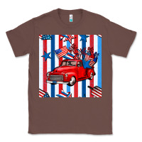 Chestnut 4th of july seamless pattern truck Classic Tee - BundleAndBundleShop