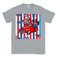 Heather Grey 4th of july seamless pattern truck Classic Tee - BundleAndBundleShop