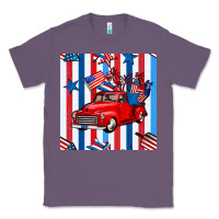 Lavender 4th of july seamless pattern truck Classic Tee - BundleAndBundleShop