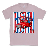 Lilac 4th of july seamless pattern truck Classic Tee - BundleAndBundleShop