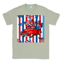 Matcha 4th of july seamless pattern truck Classic Tee - BundleAndBundleShop