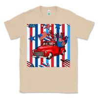 Mushroom 4th of july seamless pattern truck Classic Tee - BundleAndBundleShop