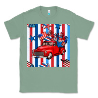 Sage 4th of july seamless pattern truck Classic Tee - BundleAndBundleShop