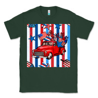 Sports Green 4th of july seamless pattern truck Classic Tee - BundleAndBundleShop