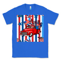 True Royal 4th of july seamless pattern truck Classic Tee - BundleAndBundleShop