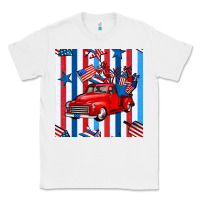White 4th of july seamless pattern truck Classic Tee - BundleAndBundleShop