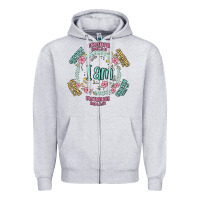 Heather Grey i am inspiration Zipper Hoodie - MaliasSmallBusiness