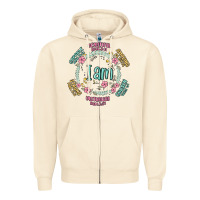 Sandshell i am inspiration Zipper Hoodie - MaliasSmallBusiness