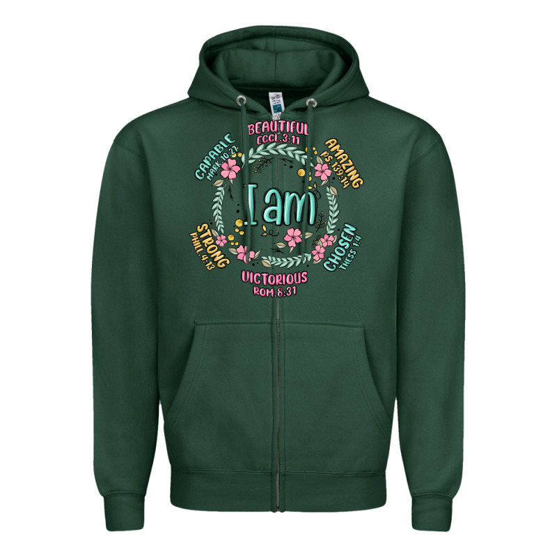 I Am Inspiration Zipper Hoodie by MaliasSmallBusiness | Teevron
