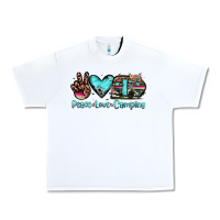 White peace love camping Urban Heavy Tee - JahusDesignShop
