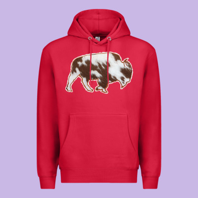 Cowhide Bison Silhouette Premium Hoodie Designed By Bettercallsaul