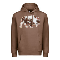 Chestnut Cowhide Bison Silhouette Premium Hoodie - Bettercallsaul