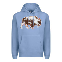 Colony Blue Cowhide Bison Silhouette Premium Hoodie - Bettercallsaul