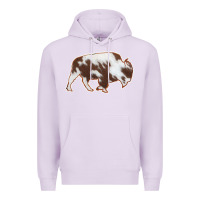 Lilac Cowhide Bison Silhouette Premium Hoodie - Bettercallsaul