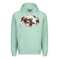 Seafoam Cowhide Bison Silhouette Premium Hoodie - Bettercallsaul