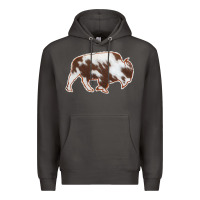 Smoke Cowhide Bison Silhouette Premium Hoodie - Bettercallsaul