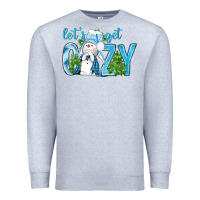 Heather Grey Let's Get Cozy Premium Sweatshirt - BundleAndBundleShop