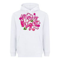 White merry and bright Heavyweight Hoodie - MaliasSmallBusiness