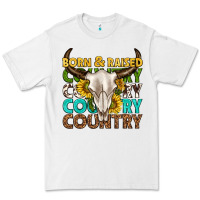 White born and raised country western Premium Tee - texasbilliewilder