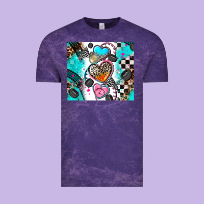 Race Heart Vintage Tee Designed By Adodesignshop
