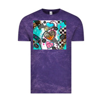 Cloud Purple race heart Vintage Tee - AdoDesignShop