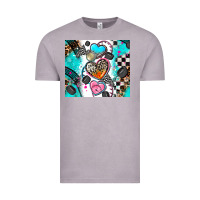 Vintage Zinc race heart Vintage Tee - AdoDesignShop