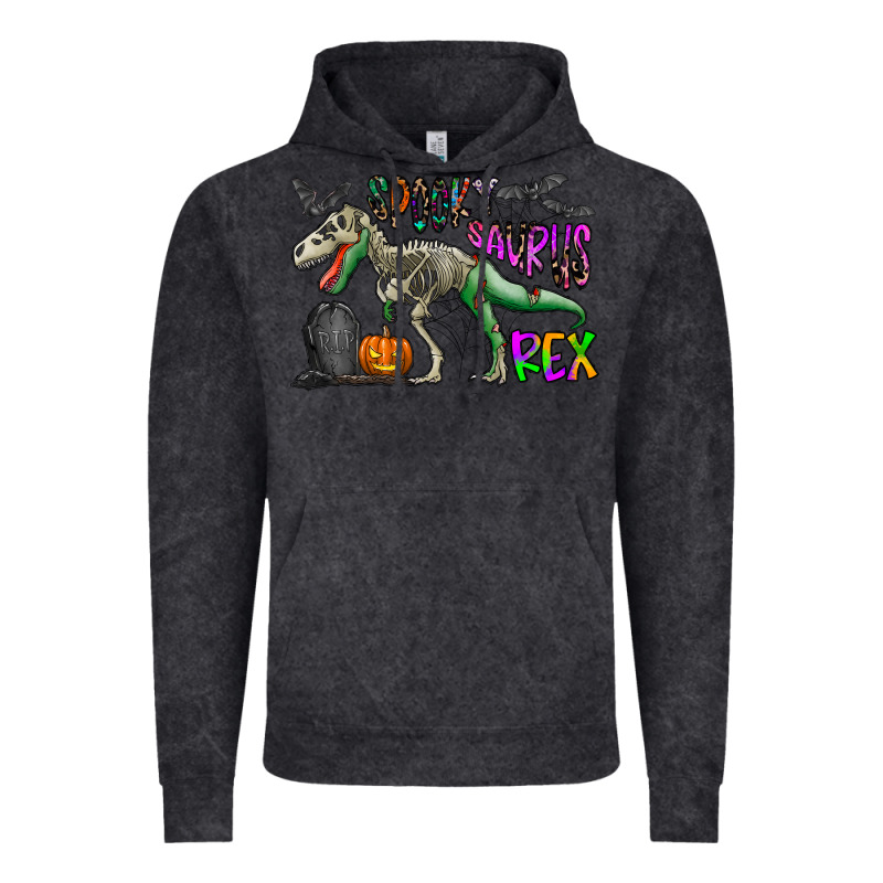 Spooky Saurus Rex Vintage Hoodie by CowhideDigitalArt | Teevron
