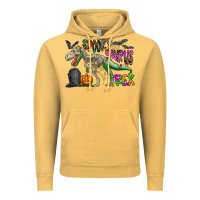 Vintage Mustard spooky saurus rex Vintage Hoodie - CowhideDigitalArt