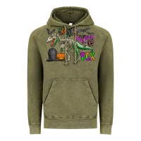 Vintage Olive spooky saurus rex Vintage Hoodie - CowhideDigitalArt