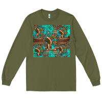 Army Green indian headdress Long Sleeve Tee - Artiststas