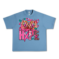 Pebble Blue hope with woman hands Urban Heavy Tee - AdoDesignShop