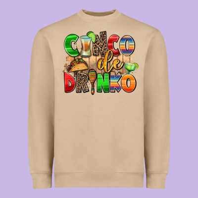Cinco De Drinko Heavyweight Sweatshirt Designed By Adodesignshop