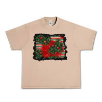 Burro christmas ornament background Urban Heavy Tee - BundleAndBundleShop