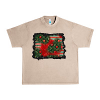 French Oak christmas ornament background Urban Heavy Tee - BundleAndBundleShop