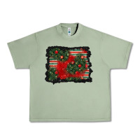 Oil Green christmas ornament background Urban Heavy Tee - BundleAndBundleShop
