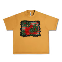 Peanut Butter christmas ornament background Urban Heavy Tee - BundleAndBundleShop