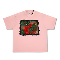Salmon christmas ornament background Urban Heavy Tee - BundleAndBundleShop